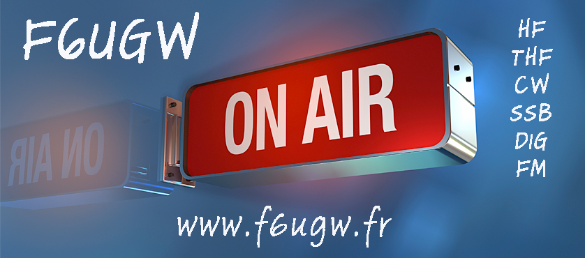 F6UGW On air sign radio