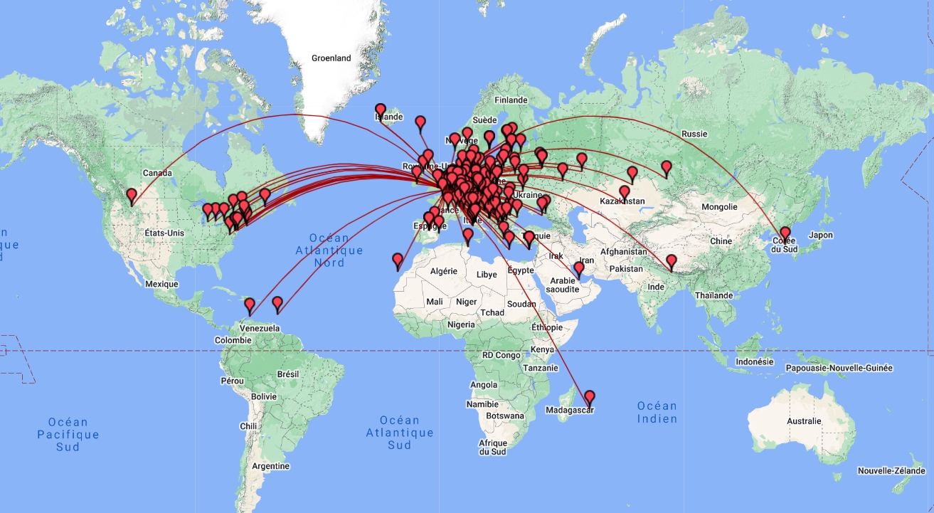 Projection des QSO F6UGW IARU HF 2024