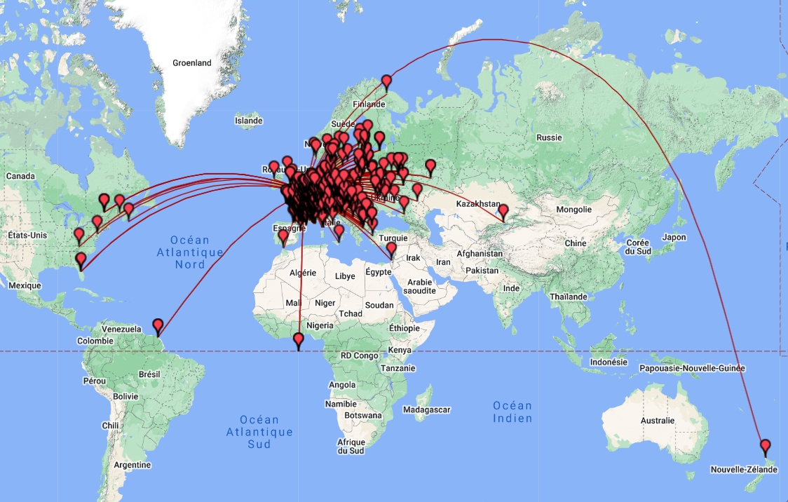 Carte QSO CDF 2019